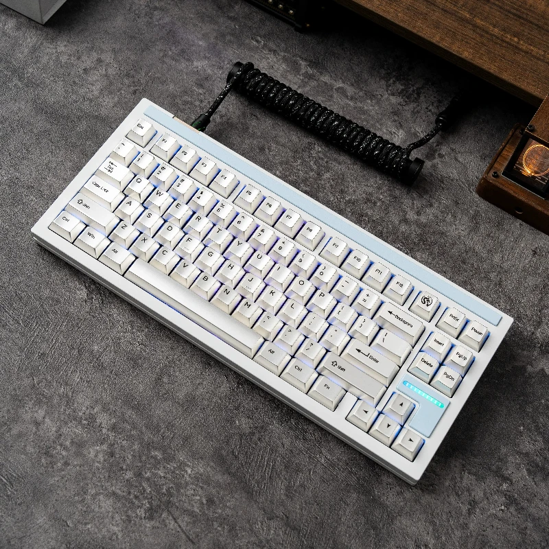 NEW Aluminum Alloy Metal Keycaps Custom Cherry Profile Point Key Cap Matte Silver White Artisan Design Keycap for Gamers Design