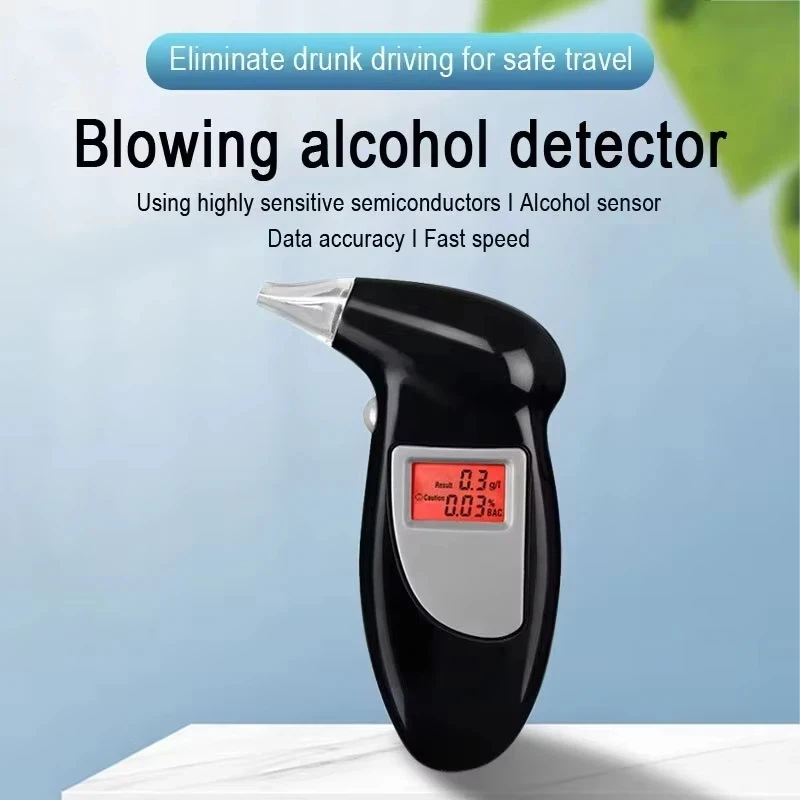 Portable Digital Display Alcohol Detector Breathalyzer Police Alcotester Backlight LED Display breathlyzer alcohol tester