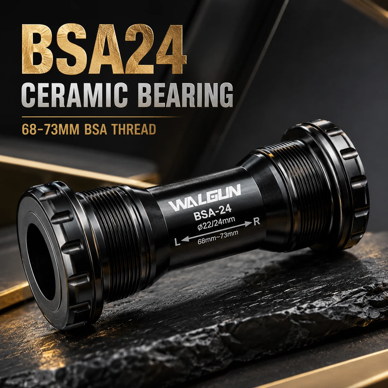 Ceramic Bearing Bottom Bracket Bb86 - WALGUN BSA24 Ceramiczne suporty suportowe 68-73mm