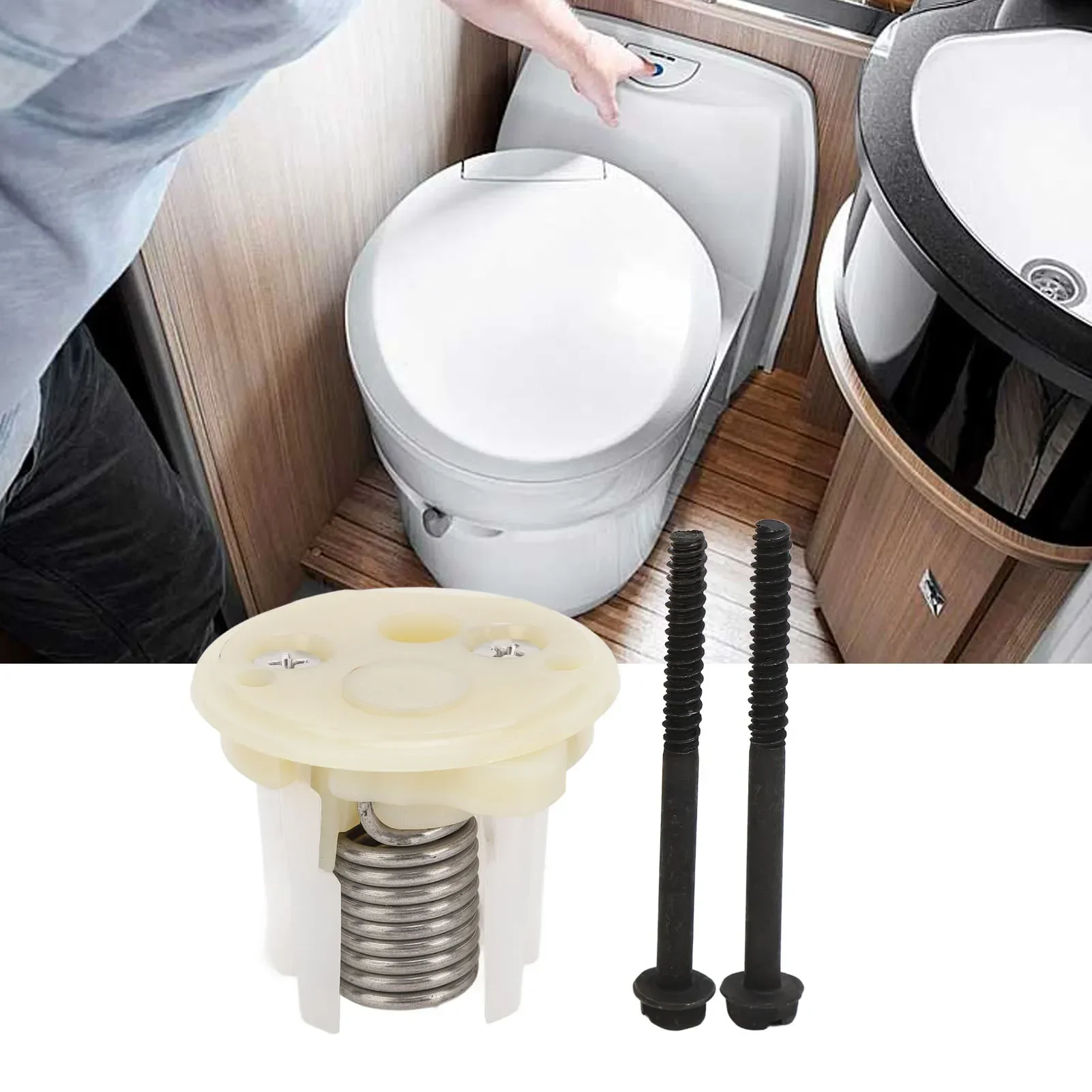 

Durable RV Toilet Spring Cartridge Kit Motorhome Toilet Spring Core ABS Plastic OE 385236096 For Dometic Sealand Models