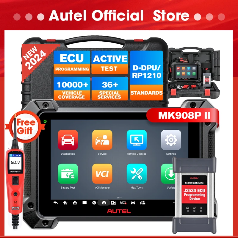 Newest Autel MK908PRO II Automotive Diagnostic Scanner J2534 ECU Online Programming Coding Tools Upgraded of MS908SP MK908P