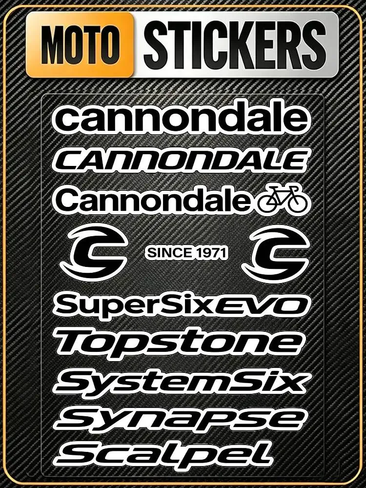 

FOR CANNONDALE High Visibility Reflective Waterproof Decal Scratch Hide Sticker Fit Car Motorcycle Helmet Water Cup Refrigerator