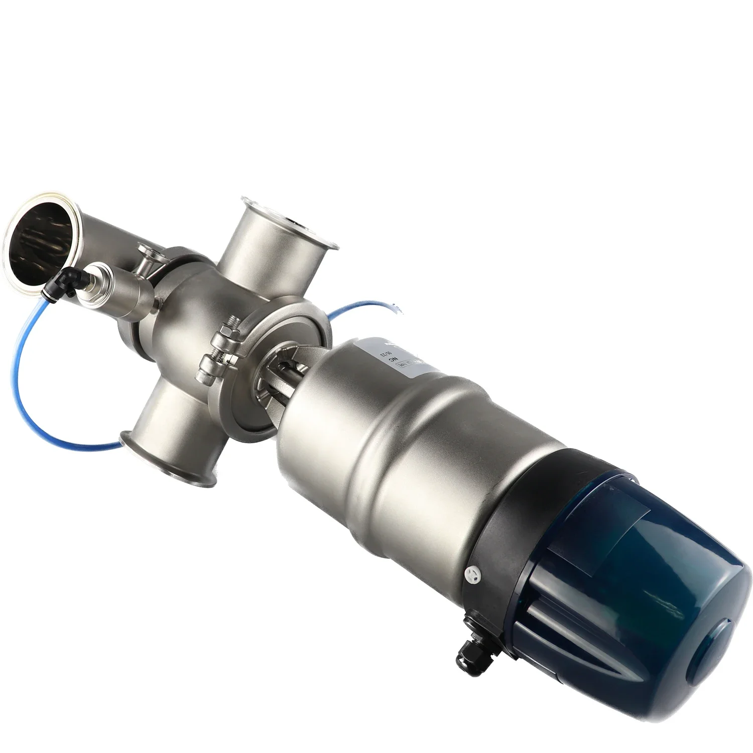 Four-way Sanitary Sanitation Hygiene Wonderful Attractive Hygienic Food Grade Aseptic Double Seal Anti-mixing Valve Treatment
