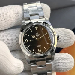 Hruodland 2025 New 36mm Retro Men Automatic Mechanical Watches F029 NH38 Men Dress Watches Stainless Steel 20Bar Diving Clock