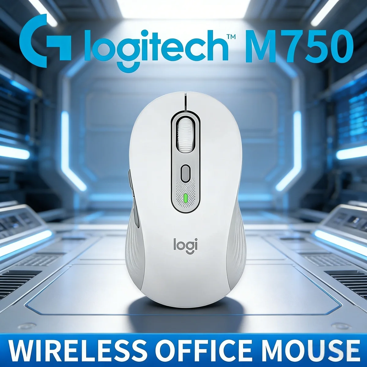 

Беспроводная мышь Logitech M750, USB-приемник Lightspeed, 18-месячный срок службы батареи, плавное отслеживание для Windows Mac, противоскользящий TripMK275