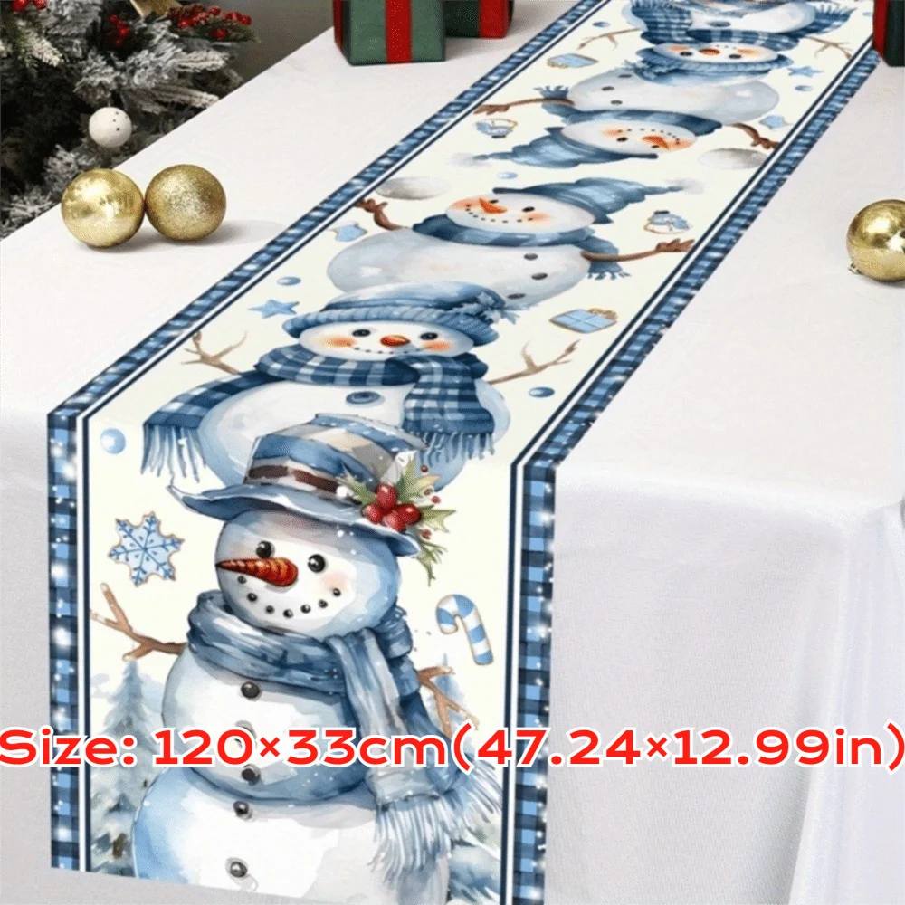 

New New Year Christmas Table Runner Xmas Party Flag Cover Merry Christmas Decorations Navidad Gift Table Cover Home Table Decors