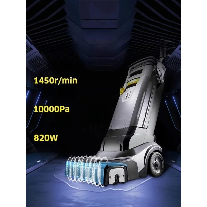 820W 230V Walk-Behind Industrial Commercial Floor Scrubber Dryer with 4L Tank 1450RPM for Workshop/Warehouse/Property Cleaning