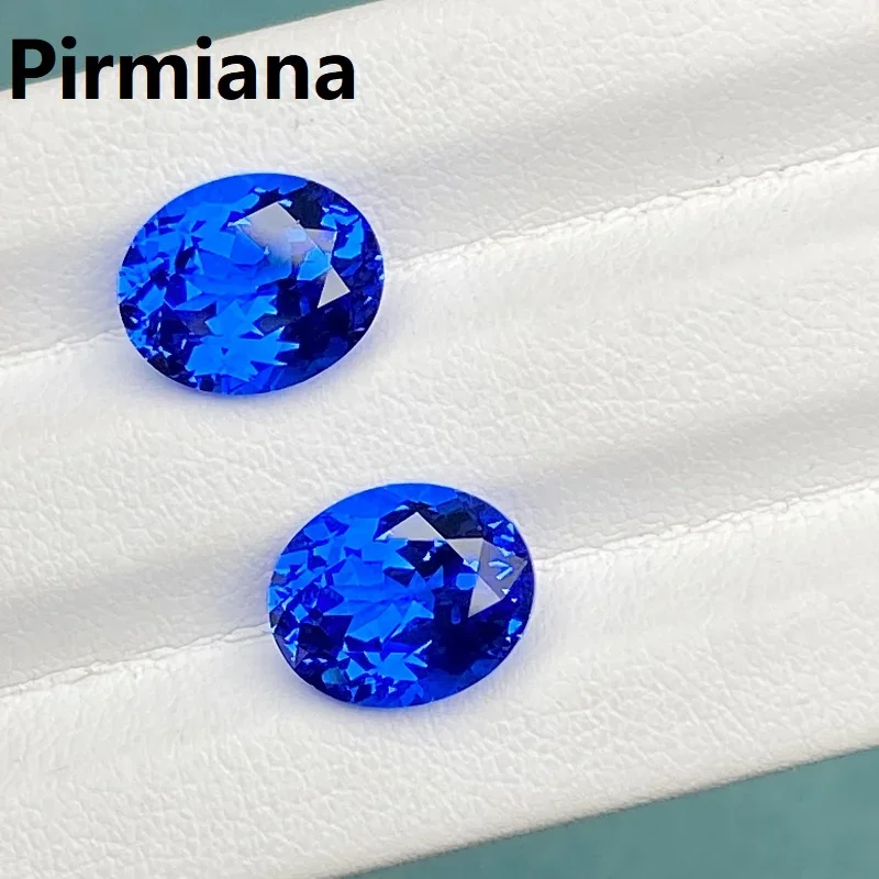 

Pirmiana New Brilliant Oval Cut Cornflower Blue Color Lab Grown Cobalt Spinel Gemstone For Jewelry