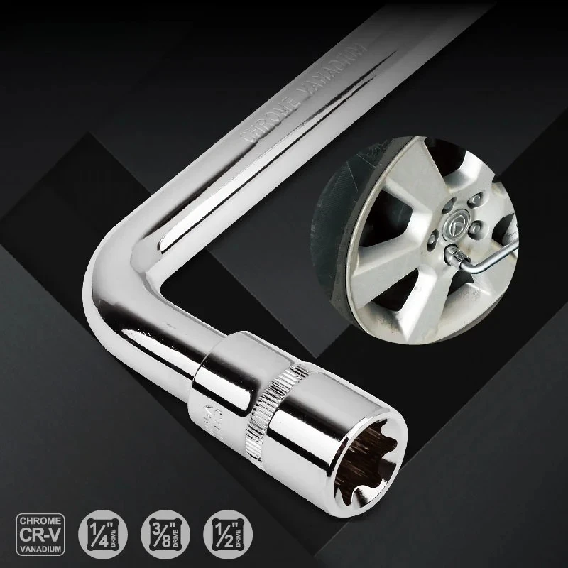 لإزالة الإصلاح المسمار الجوز 1/2 "3/8" 1/4 "L-نوع مفتاح بانة CRV L مفاتيح المفك مسدس مزدوج رئيس ثقب الكوع وجع #5