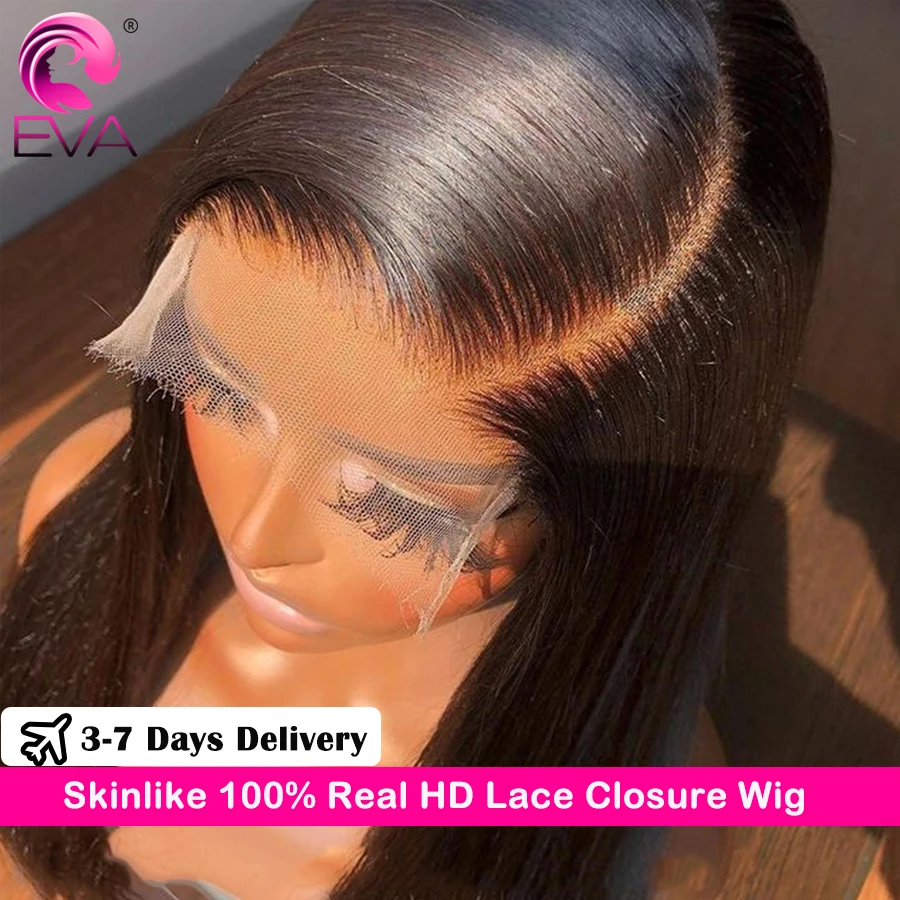 

Eva Hair 32inch HD Closure Wig 5x5 6x6 7x7 HD Lace Closure Wigs 250% Glueless Wig Human Hair Ready to Wear HD Lace Closure Wigs