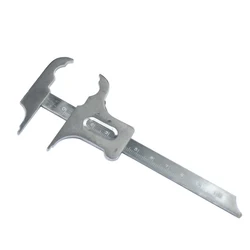 Stainless Steel Dental Tools Ruler Dental Ortho Vernier Caliper Gauge Micromete Measuring Rulers Dental Lab Tool