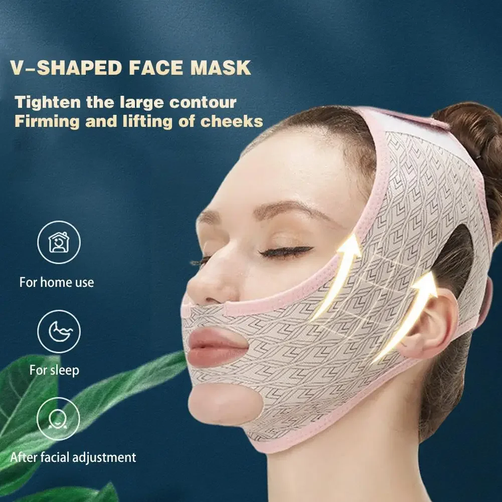 1pc Face Slimming Bandage V Line guancia mento collo Shaper cinturino per massaggio cintura Relax Lift Up Mask Beauty Face Sculpting Sleep Mask