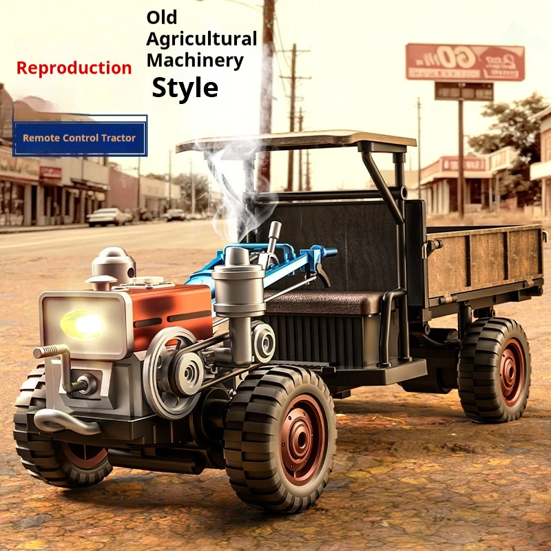 รถไถเดินตาม JJRC รุ่น c8836 แบบจำลองย้อนยุค รถบังคับวิทยุ ของเล่นเด็กผู้ชาย