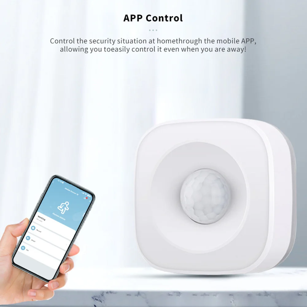 Detector de movimiento ZigBee PIR alarma humana WiFi inalámbrica de alta sensibilidad sensor de presencia infrarroja tuya seguridad inteligente en