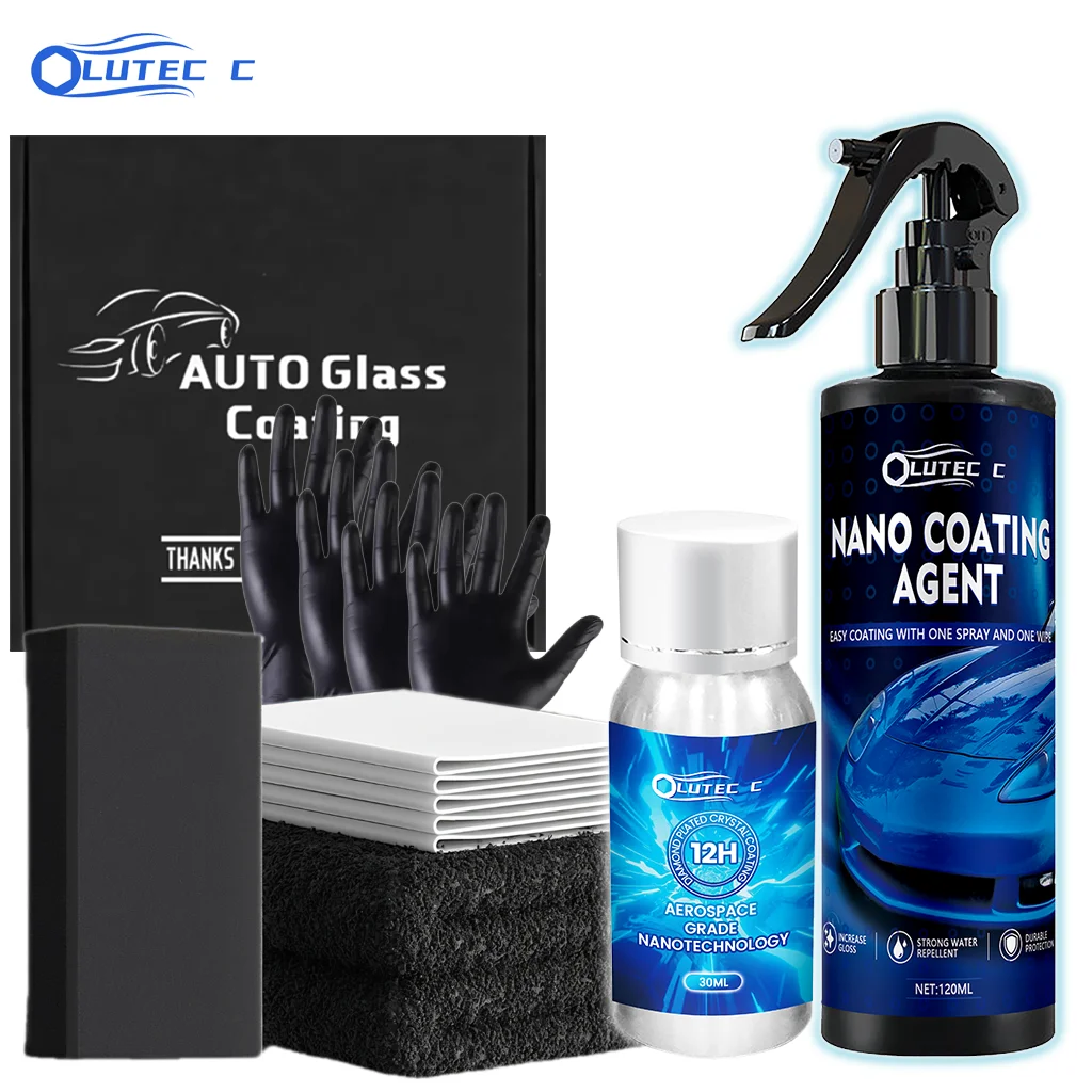 

12H керамическое автомобильное покрытие (30 мл) + нано-покрытие (120 мл), комплект, средство для глубокого удаления царапин, автомобильный лак, глянцевый, ремонт автомобильной краски