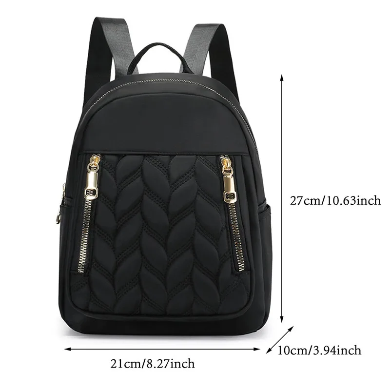 New Fashion Women Backpack Urban Simple Casual Backpack Trend Travel Solid Color Bag Waterproof Lightweight Ladies Bag