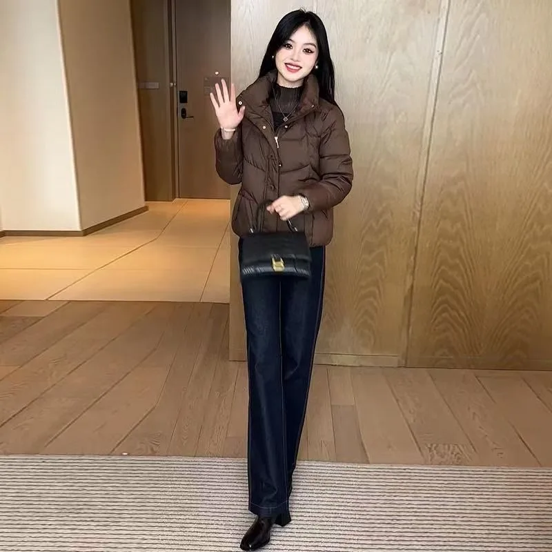 Women's Autumn Winter Top Coat Cotton Coat Retro Simple Comfortable Casual Design Fashion Advanced Soft Niche Versatile Skinny