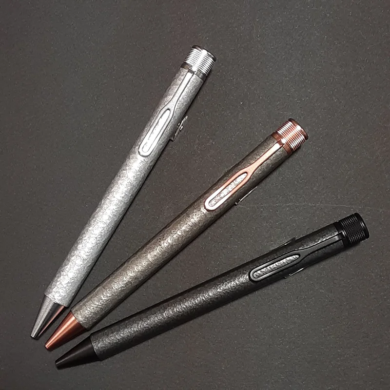 Japan SAKURA craft_lab 010 retro brass pen hammered gel ink ball pen gift high-end office business signature pen gel pen 0.5mm