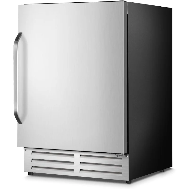 

24 Inch Beverage Refrigerator Outdoor, Under Counter Beverage Cooler for Patio, Built-in Drink Fridge 210 Cans