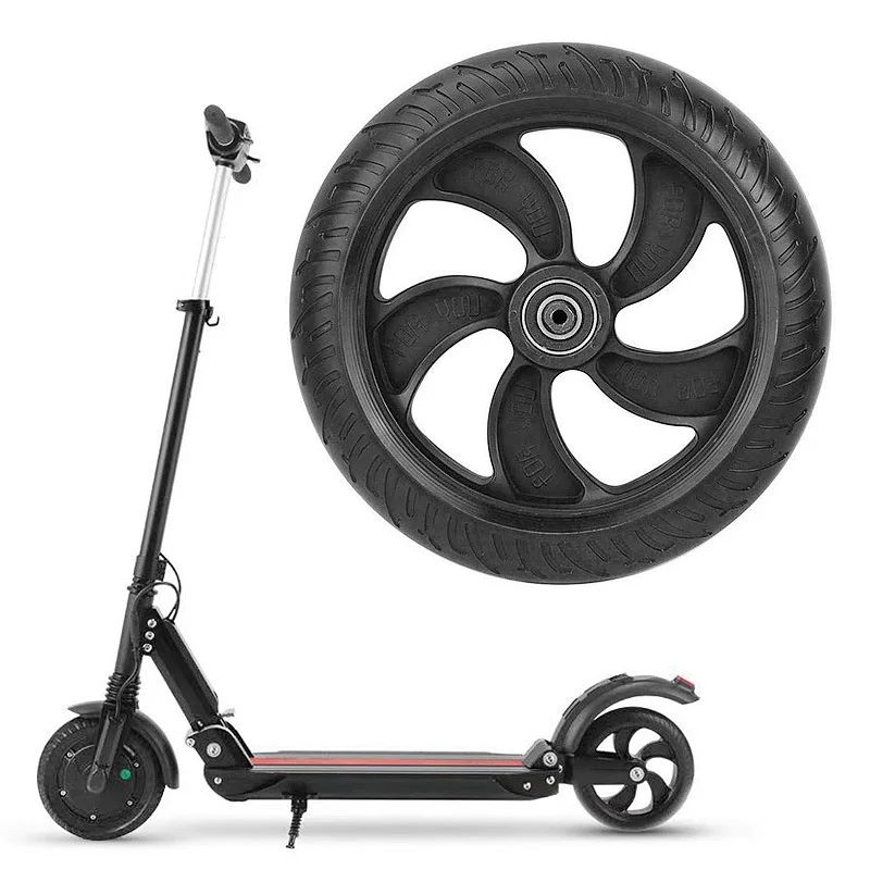 Electric Scooter Solid Rear Wheel Back Tire w/Wheel Hub for Kugoo S1 S2 S3 200x200x50mm Scooter Replacement Rear Wheel