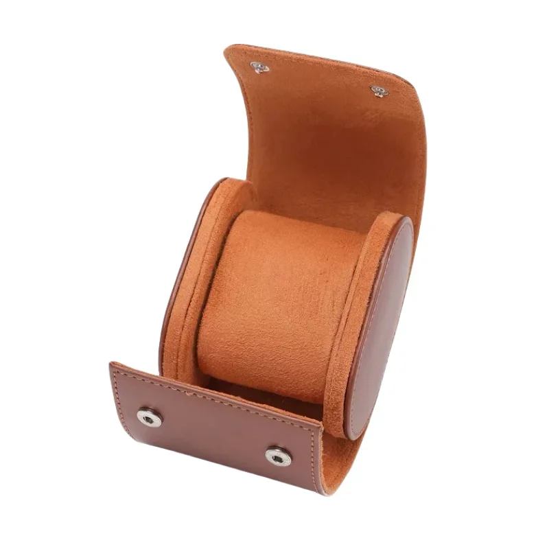 Роскошный Новый Модный Коричневый Черный Ретро Высококачественный бархатный футляр для часов из искусственной кожи для путешествий с витриной для ювелирных изделий бумажная сумка для хранения