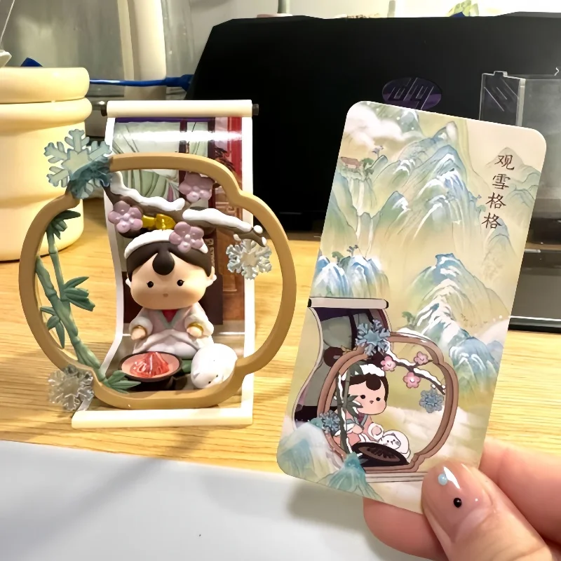 

Дворцовый музей, китайский культурный творческий Бао Гиге, знаменитые картины, серия хроники, слепая коробка, настольная декоративная модель, подарки