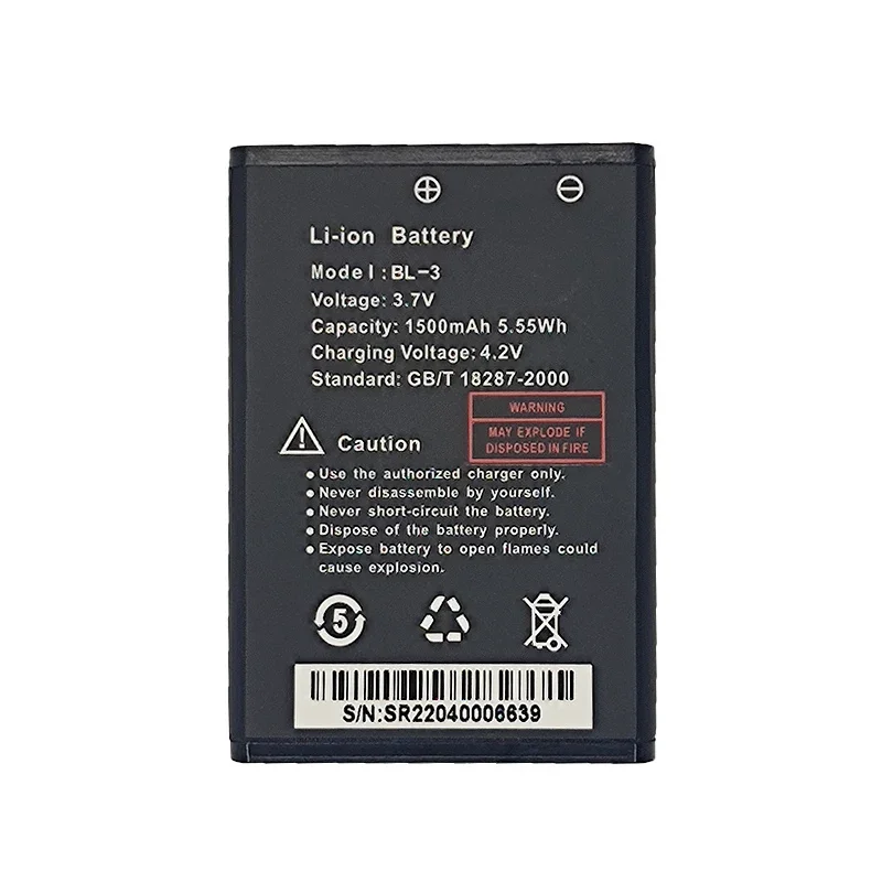 Nuevo BL-3 3,7 V 1500mAh para Baofeng UV-3R Walkie Talkie batería para T6/T7 C50/512/BF-UV3R accesorios de Radio bidireccional batería de Radio
