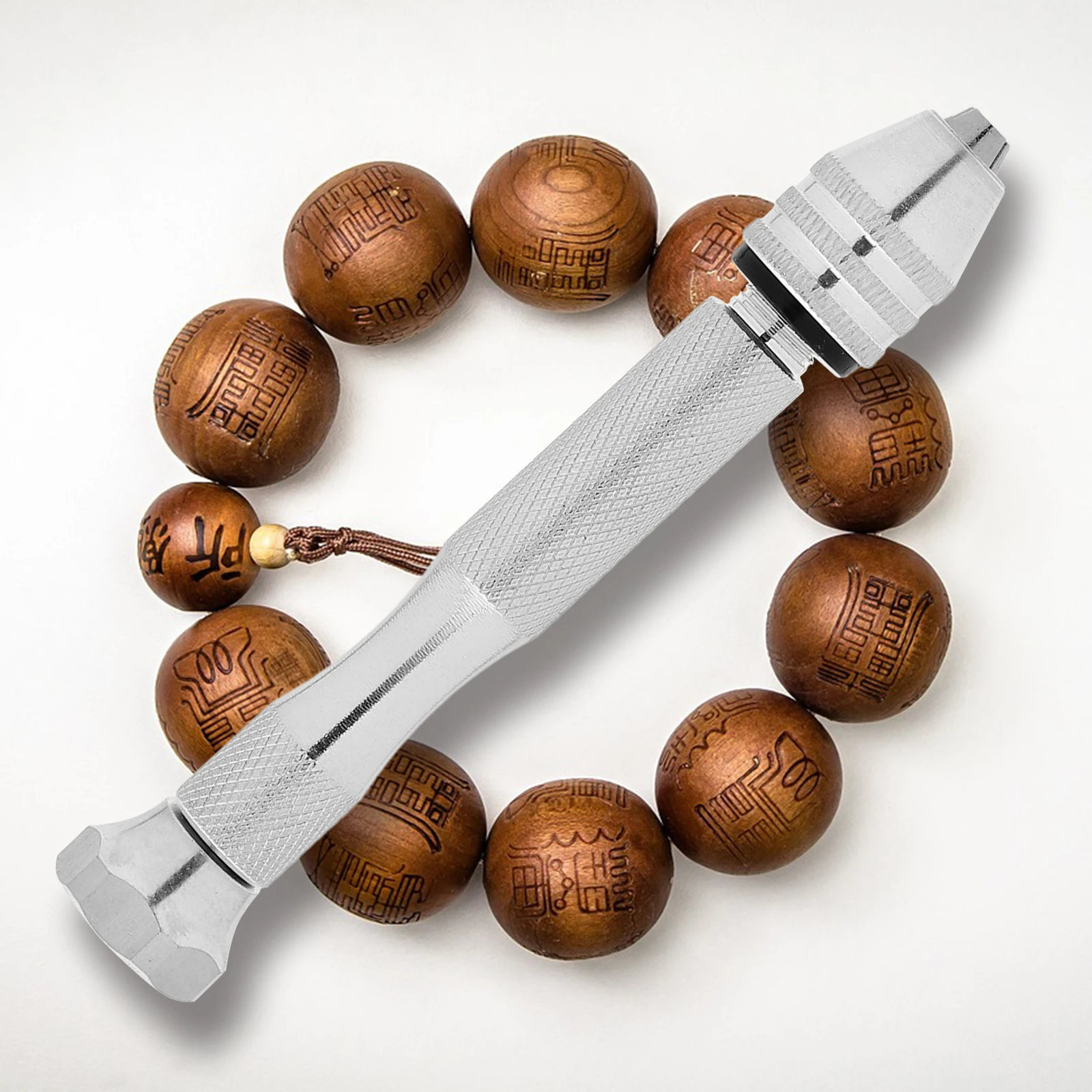 Aluminum Alloy Pin Vise Tool for 0.1-3.5mm Drill Bits Precision Drilling Wood Plastic Models Swivel Head Pin Vise