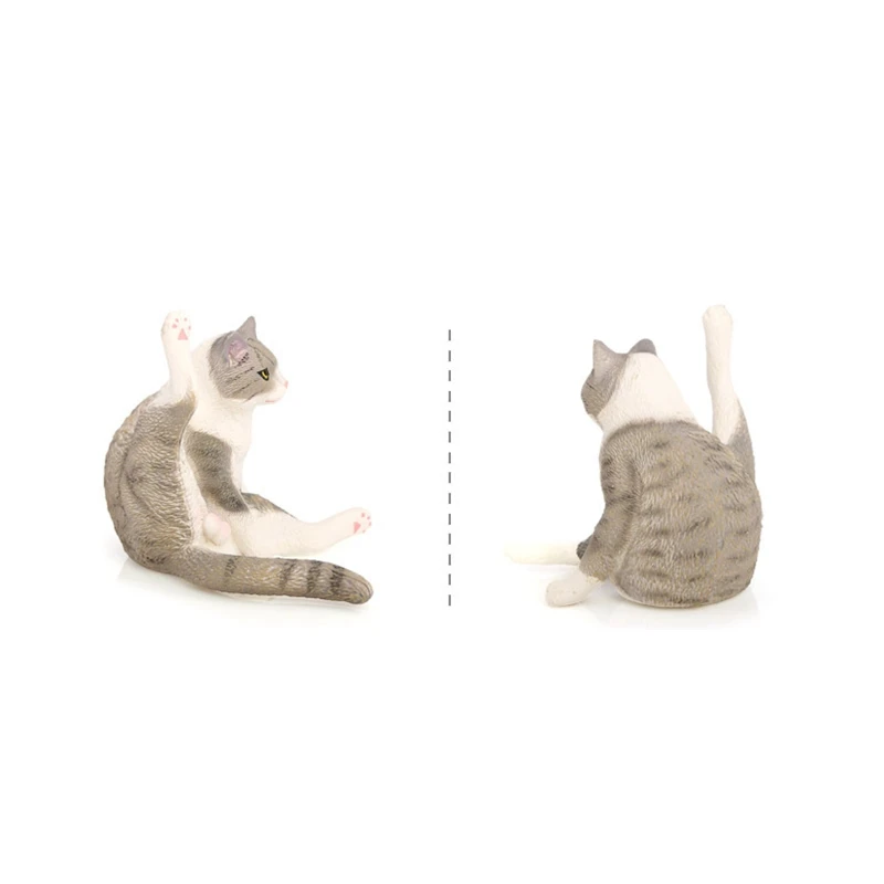 Simulated Lift-foot cat model pet cat desktop ornament kitten home decoration