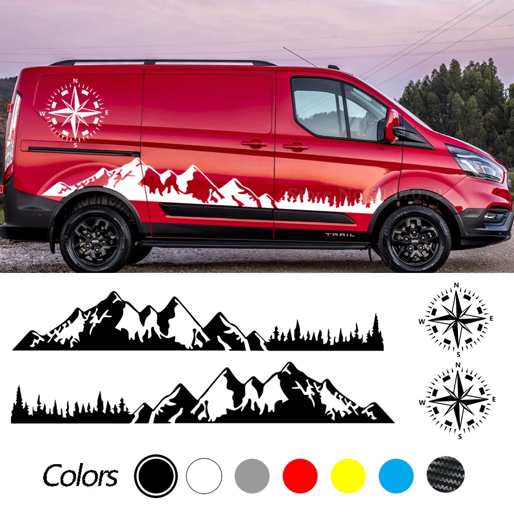 

Car Door Stickers Motorhome Van For Transit Mk6 Mk7 Mk8 Tuning Accessories Graphics Vinyl Film Decals 4pcs