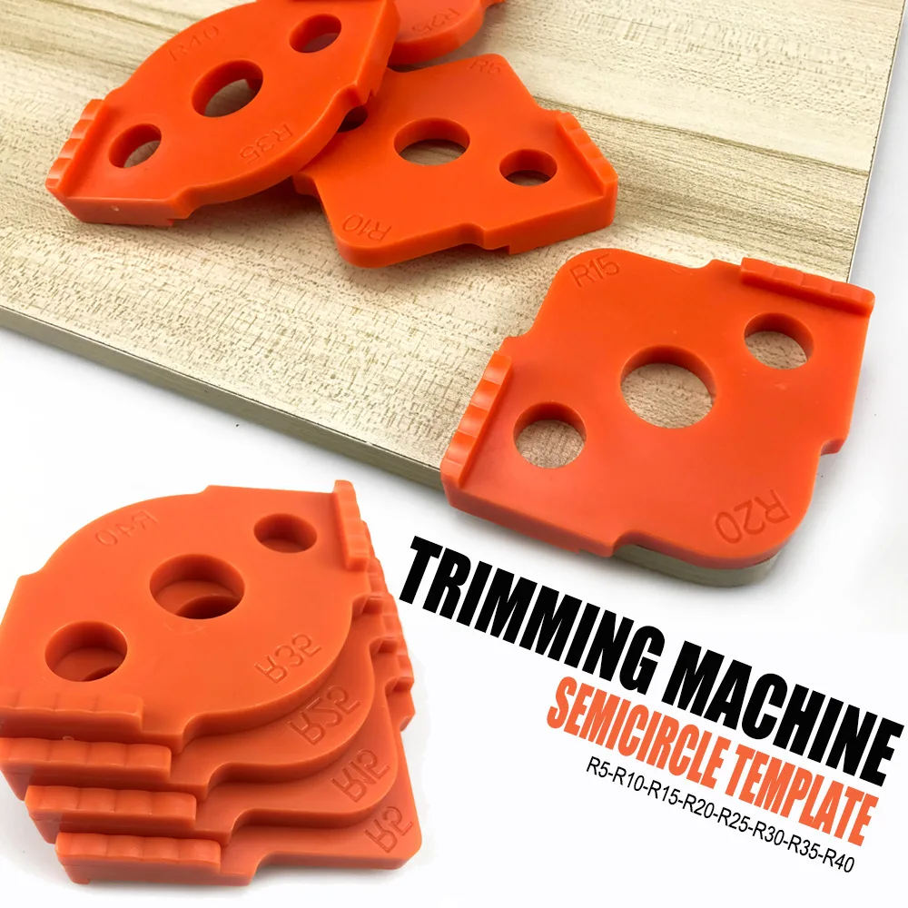 Woodworking Router Corner Radius Templates Jig R5 to R40 Routing Curved Corners Milling Circular Radian High Hardness ABS Tool