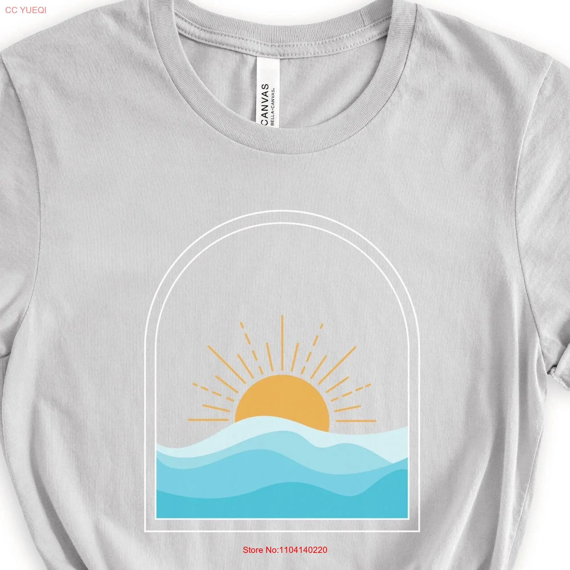 Beachy T Shirt Trendy Here Comes The Sun Sunburst Minimalist Boho SunseT Bestselling Cowgirl Summer long or short sleeves