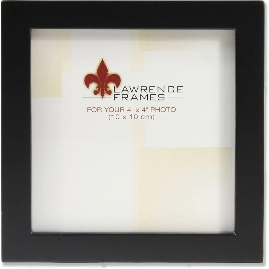 Standardowa drewniana ramka na zdjęcia 4x4 czarna