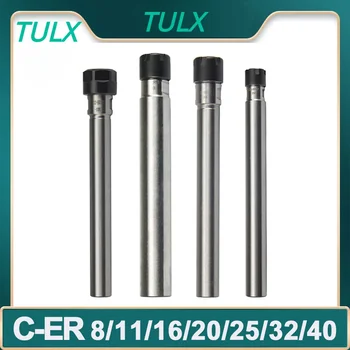 TULX-varilla de extensión portaherramientas alargada, C6 C8 C10 C12 C16 C20 C25 C32 ER11 ER16 ER20 ER25/32 ER, soporte de portabrocas, fresado CNC