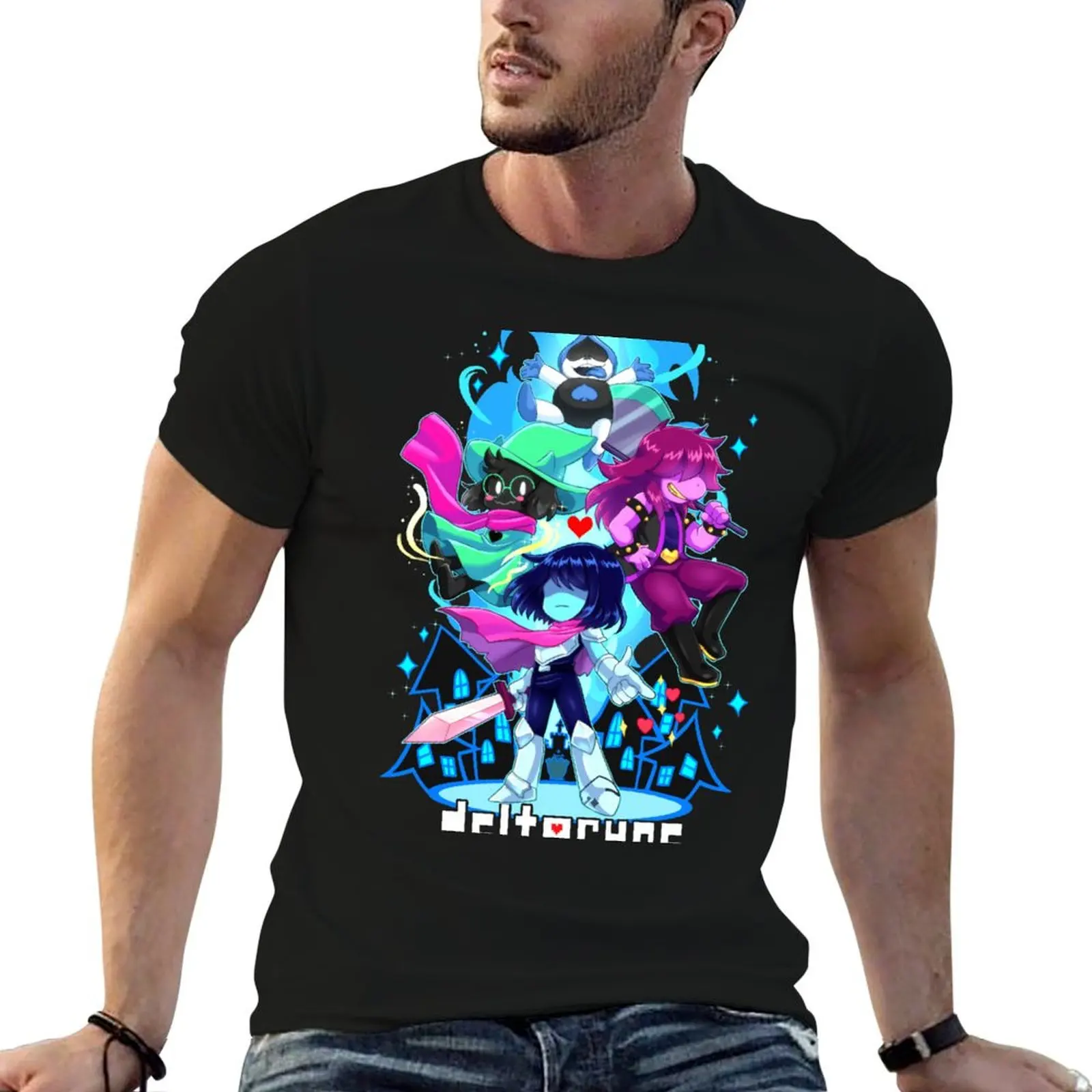 

Love Delta Rune Sparkling T-Shirt t shirts for man cotton soft t shirt man designer T-Shirt