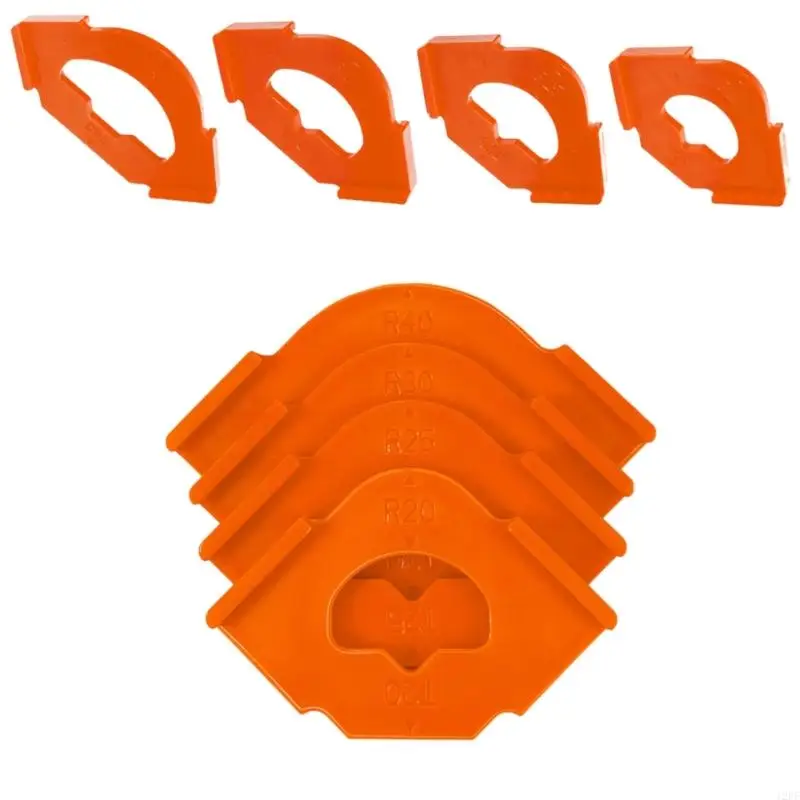 12PF 4pcs Precisions Radius Jigs Rounded Corner Templates for DIY or Professional Use