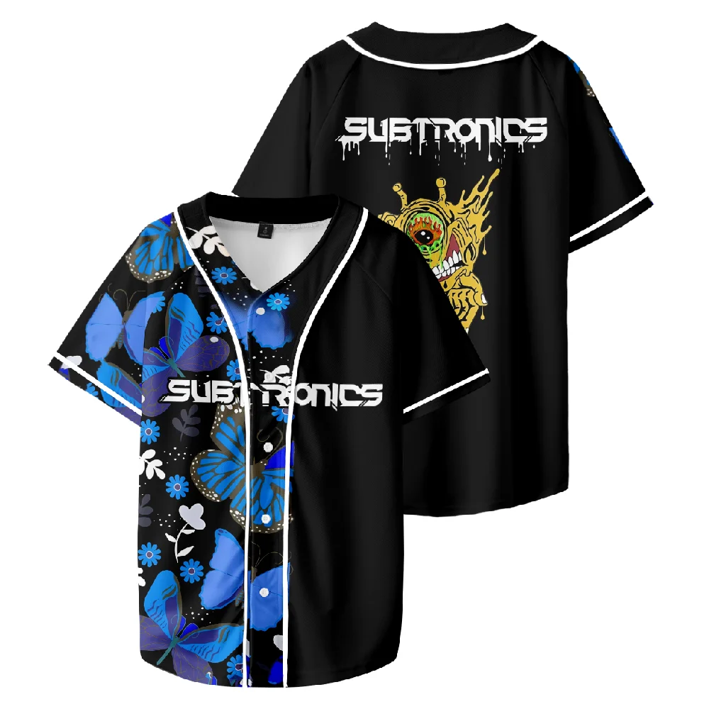 Subtronics Baseball Jersey Women Men Short Sleeve T-shirt Casual Streetwear Unisex Clothes