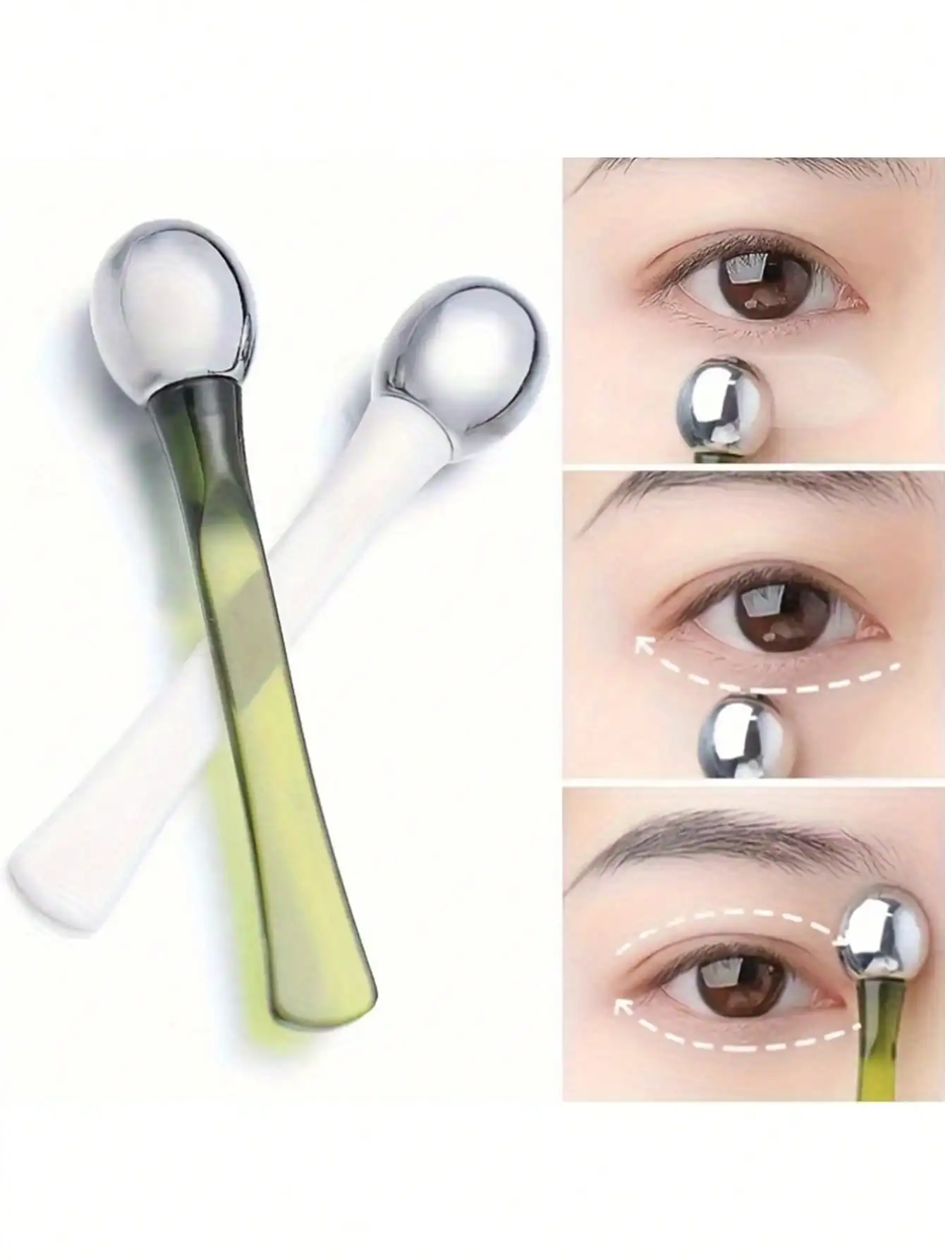 

4/2/1pc Eye Massage Roller, Eye Cream Applicator, Gentle Application For Face, Eyes, Neck, Forehead