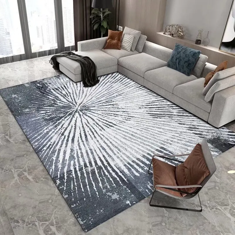 Ink Splash Abstract Large Living Room Carpet Nordic Style Home Decoration Bedroom Bedside Area Rug Washable Lounge Sofa Foot Mat