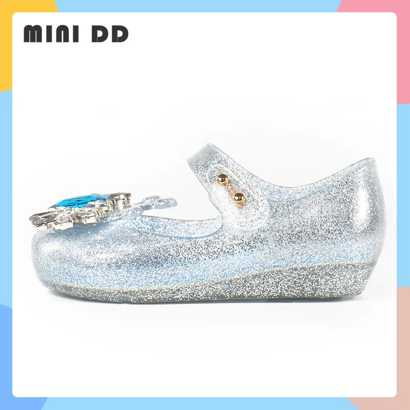 Fashion Crystal Diamond Kids Shoes 2022 Summer Casual Girls Sandals Children Breathable Beach Shoes DD033