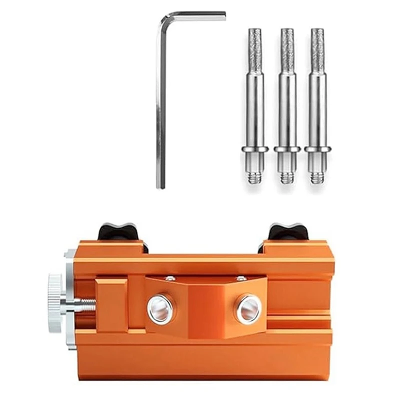 

Chainsaw Sharpener,Fast Chainsaw Sharpening Jig Kit,Portable Hand Crank Chainsaw Sharpener Tool,3PCS Sharpening Stones Durable