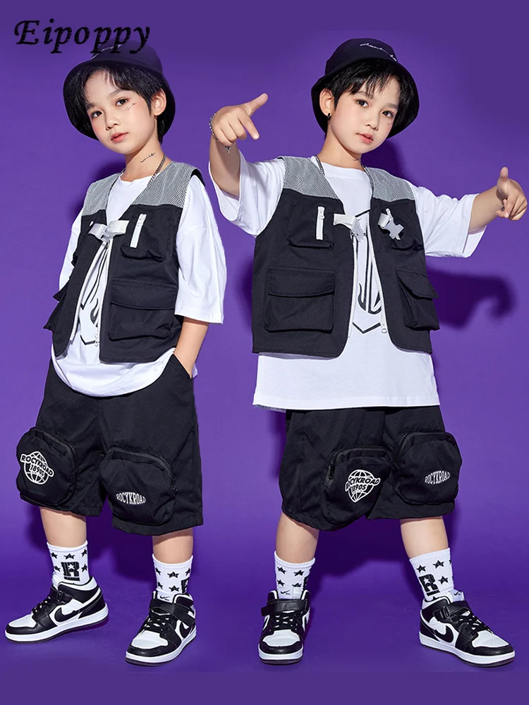 بدلة هيب هوب للأطفال ، ملابس عمل للأولاد والبنات ، سترة ماركة عصرية