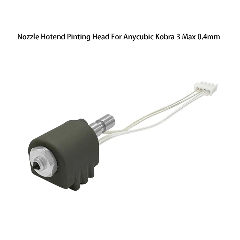

Premium 0.4mm Hardened Steel Nozzle Kit for Kobra 3 Max, 3D Printer Hotend Pinting Head of Anycubic