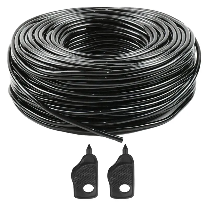 AB41-Garden Watering 4/7Mm Hose PVC Micro Pipe 1/4'' Tubing Drip Irrigation System Sprinkler For Greenhouse Bonsai Flowers