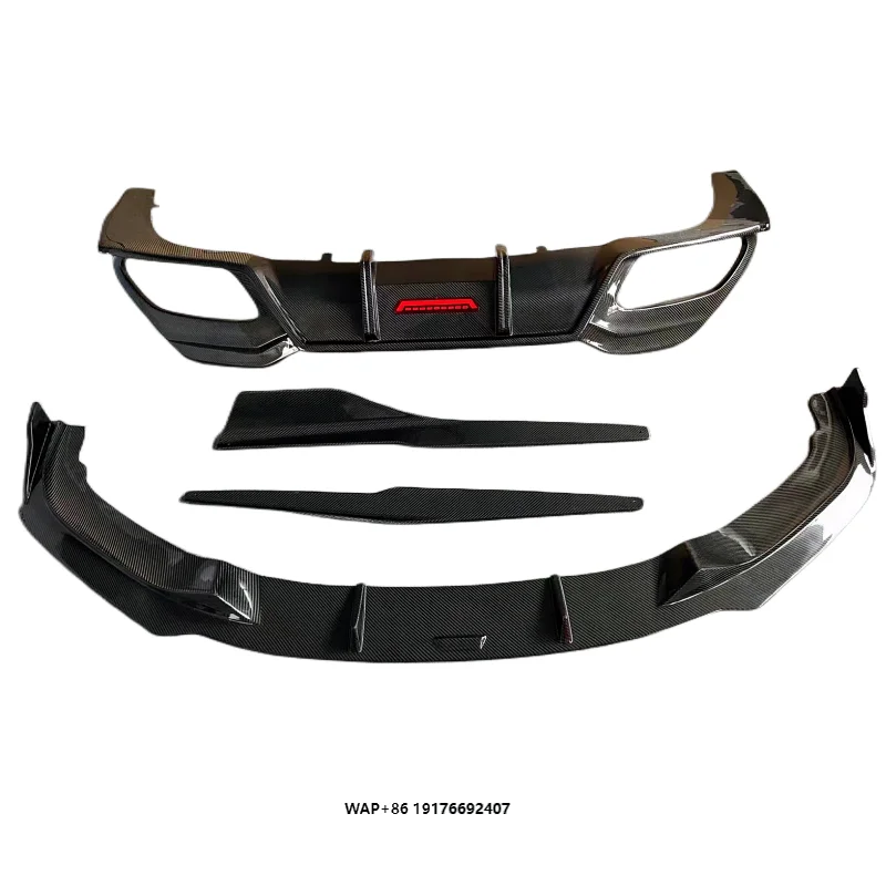 

For 8-series 840i G14 G15 TK Style with Front Bumper Edge LED Lights Rear Bumper Side Skirts Rear Spoiler Body Kit