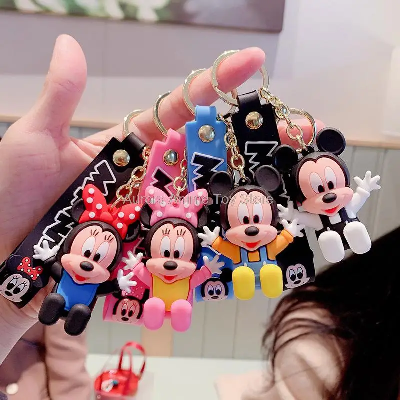 Anime Disney Keychain Cartoon Girl Mermaid Princess Keychain Cute Snow White Alice Keyring Bag Accessories Toys Gifts Wholesale