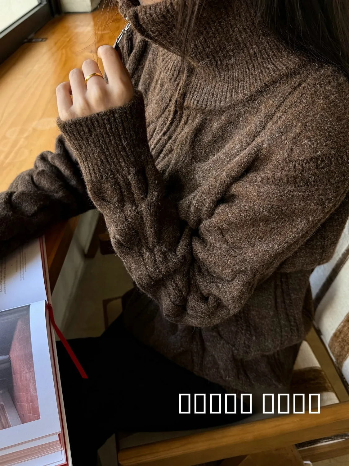 

Женский утепленный свободный вязаный шерстяной свитер с высоким воротником, осенне-зимний модный кардиган на двойной молнии в стиле Lazy Style