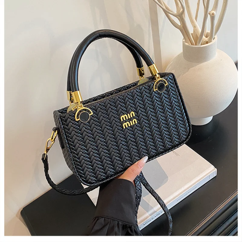 2026 New Structured Box Bag Multiway Convertible Top Handle Shoulder Trendy Stylish Mini Purse Gift for Women