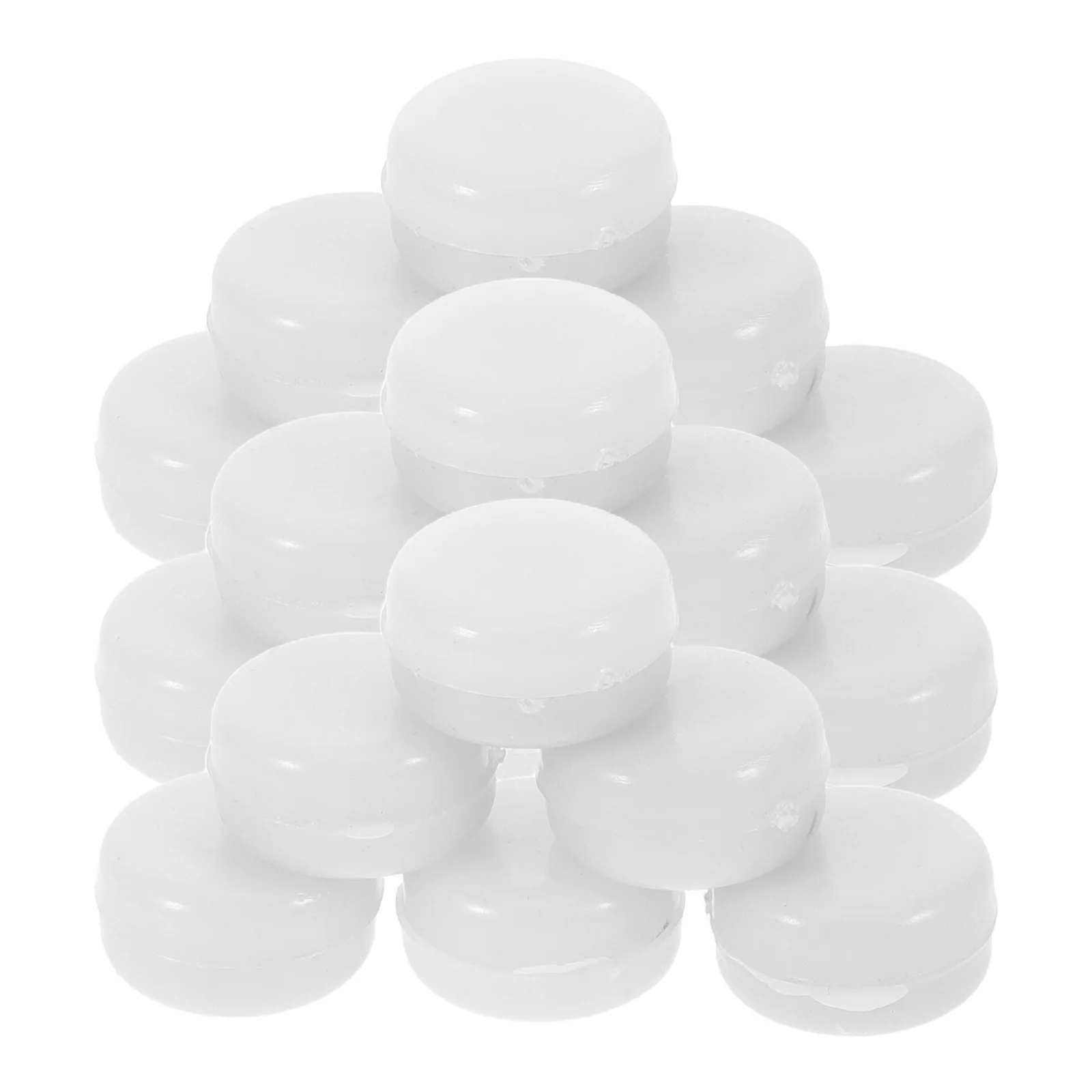 Hochet de sécurité pour bébé, 20 pièces, boules plates, fabricant de bruit en plastique, projets de secousse, Inserts de hochet, hochets sensoriels doux, jouets