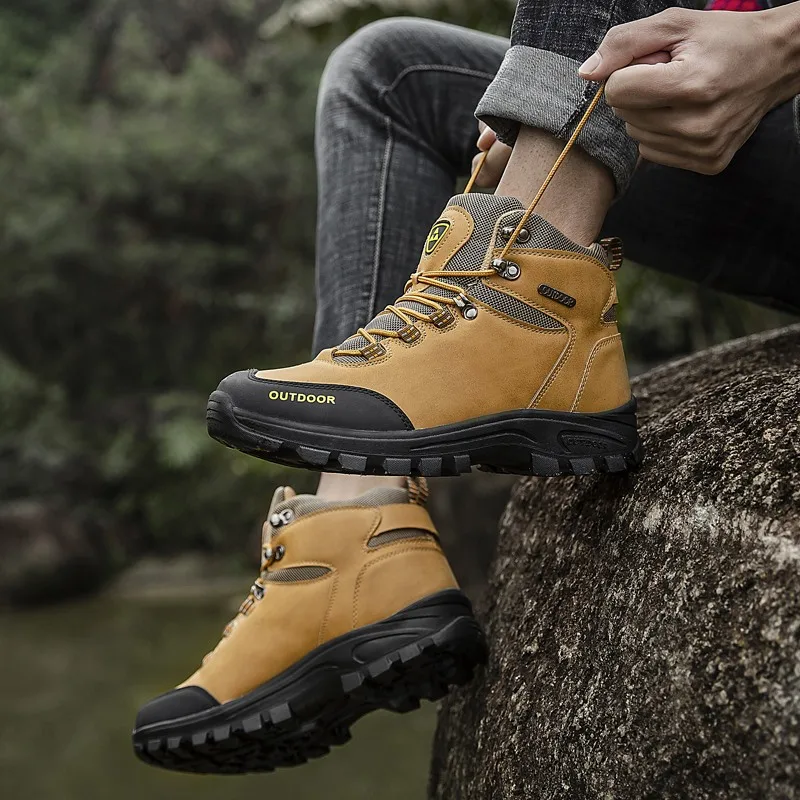 Hiking Shoes Men Ankle Boots Outdoor Sneakers Trekking Footwear Walking Boots Sports Shoes For Men Lightweight Free Shipping